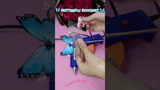 Beautiful Butterfly bouquet||amazing light bouquet 🩷 ||#shorts#shortvideo#diy#craft#art#bouquet