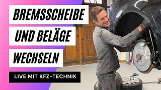 Bremsscheiben wechseln und Bremsbeläge neu! Live in Autowerkstatt