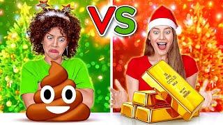 FRECHE VS SCHÖNE WEIHNACHTSGESCHENK-CHALLENGE || Günstige VS Teure Geschenke auf 123 GO! CHALLENGE