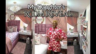 My Daughter's room reveal |Kids Bedroom| pink bedroom | luxurious kids bedroom | AdiatOke