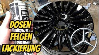 Mercedes Felgen mit der Dose Lackieren!! C-Klasse W205