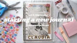  starting my first 6 ring binder journal | set up & decorate with me