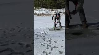 ICE FISHING ️️ kdysi na rybách s Pavlem #vzpomínka #shorts #ytshorts #ytshorts #mybloopers