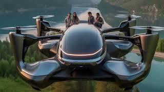 3 Modern Flying Drone Cars Design Ideas for Rural California Area! AIAutoDesigns