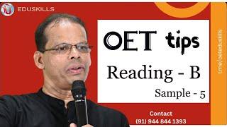 Edu Skills OET: Reading art - B| Sample - 5 - All Questions - Short - 20mints: OET made easy