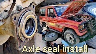 Toyota Land cruiser 1889 axle seals install