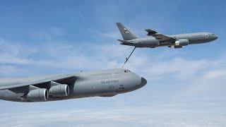 The Scary Process of Refueling US Largest 420 Ton Aircraft in the Sky