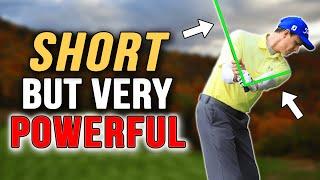 Shorter Backswing For MORE POWER Works For ALL Golfers