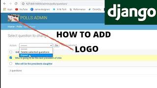 How to add logo to Django Admin | Python tutorial
