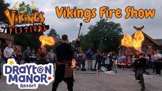 Vikings Fire Show Vikings Festival 2024 at Drayton Manor Resort