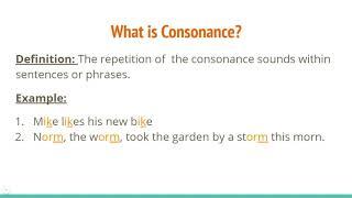 Alliteration, Consonance, and Assonance