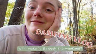 CAMPING VLOG: PART 2: Alone with God in the Woods (female solo camping trip)