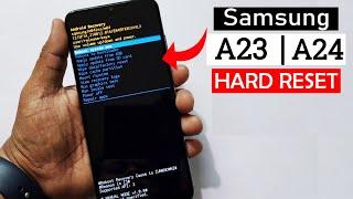 How to HARD RESET Samsung Galaxy A23/A24 in JUST Seconds!" without pc 2023