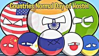 Countries Normal Day of Hostel[Funny and interesting]#countryballs #worldprovinces