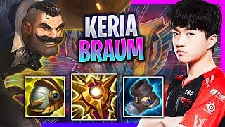 LEARN HOW TO PLAY BRAUM SUPPORT LIKE A PRO! | T1 Keria Plays Braum Support vs Nautilus!  Season 2023