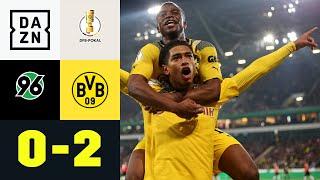 Joker Bellingham sticht! BVB glücklich weiter: Hannover - Borussia Dortmund 0:2 | DFB-Pokal | DAZN