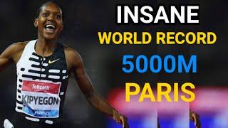 Faith Kipyegon sets another mind-blowing world record in 5000m women Paris Diamond League