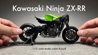 Building Tamiya 1/12 Kawasaki Ninja ZX-RR Scale Model Custom