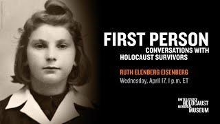 2024 First Person with Holocaust Survivor Ruth Elenberg Eisenberg