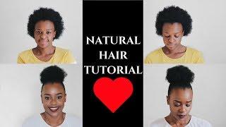 Faux Puff Updo Protective Style Tutorial for Short Natural Hair | Hair Blogger Laurina Machite