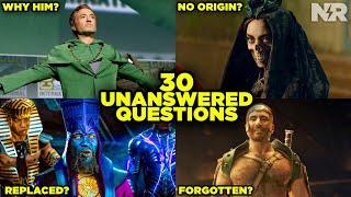 30 UNANSWERED QUESTIONS that Marvel Hopes We Forget!