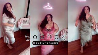 BooHoo Summer 2024 | Must have Satin Dresses | Plus Size & Curve | Try-on Haul 