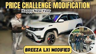 Price challenge Best Breeza Lxi to Zxi Modified with Price & Free pasting Items 