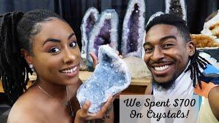 COME CRYSTAL SHOPPING WITH US! HUGE $700 CRYSTAL HAUL + FAMILY VLOG| Pretty Hippie