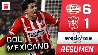 PSV APLASTÓ 6-1 al Twente con GOL del mexicoamericano Richard Ledezma | Resumen | Eredivisie