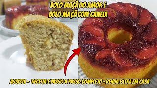 BOLO MAÇÃ DO AMOR l BOLO MAÇÃ COM CANELA l BOLOS CASEIROS