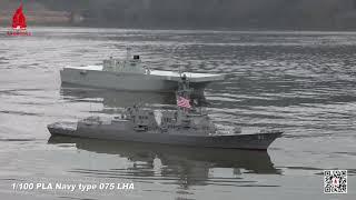 Arkmodel 1/100 Plan Type 075 LHA Amphibious RC Warship Model No.7571