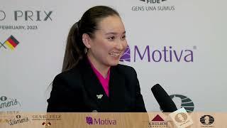 Interview with Zhansaya Abdumalik | FIDE Women's Grand Prix in Munich | 4 Round