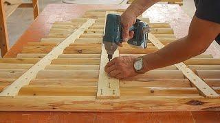 Inspirational Monolithic Woodworking Idea // How To Create A Style Table From Solid Round Wood