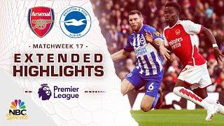 Arsenal v. Brighton | PREMIER LEAGUE HIGHLIGHTS | 12/17/2023 | NBC Sports