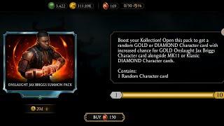 ONSLAUGHT JAX BRIGGS & MK1 SHANG TSUNG SUMMON PACK OPENING  MORTAL KOMBAT MOBILE GAMEPLAY