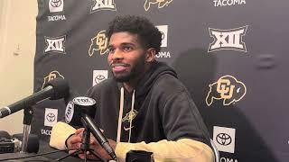 Colorado QB Shedeur Sanders reacts following Buffaloes’ 37-21 loss at Kansas