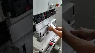 Using a electric press brake to make samples for customers