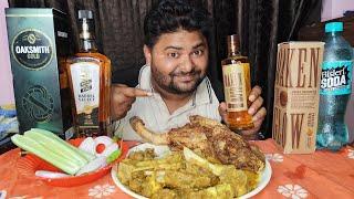 Oaken Glow Whisky Drink With Mutton Curry & Whole Chicken l #alcoholmukbang #mukbang  #muttoncurry