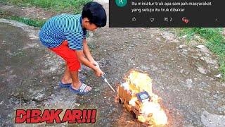 dimas bakar truknya sendiri, dan bakar truk abangnya juga!!