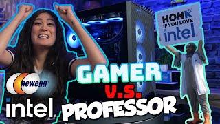 Intel Gamer vs Professor Street Fighter Challenge! Loser Suffers Embarrassing Punishment!