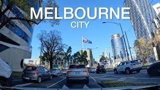 Driving The Streets of Melbourne City CBD 2023