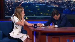 Stephen & Emily Blunt Have A Fake Vomit-Off