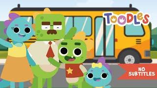 Wheels on the bus - Dinosaurs - Toodles Kids TV - Nursery and Kids Songs - No Subtitles