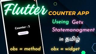 Flutter GetX Counter App Tutorial