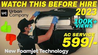 Urban Company AC Deep Clean Service With Foam jet technology Review | Urbanclap ac servicing 2023