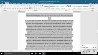 Formatting A Research Paper Using MLA Format