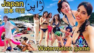 JAPAN Summer,watermelon Game,popular Beach