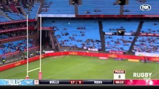 Liam Gill slots a 40 metre drop goal