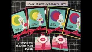 Stampin' Up! Sweetest Thing Bundle Card and Treat Holder
