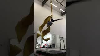 THIS DROP HAD A SPECIAL FLAIR  #shorts #aerialsilks